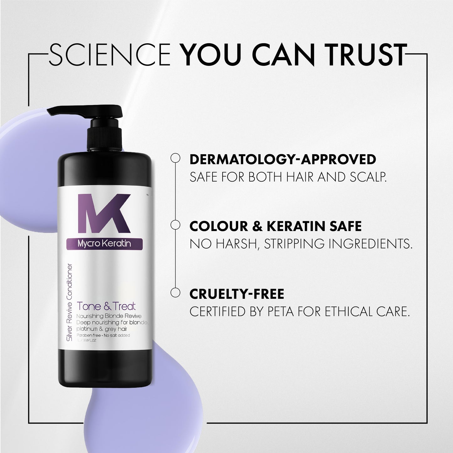 Mycro Keratin Tone & Treat Silver Conditioner (1000ml)