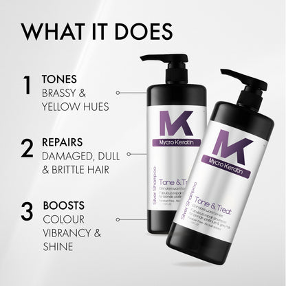 Mycro Keratin Tone & Treat Silver Shampoo (1000ml)