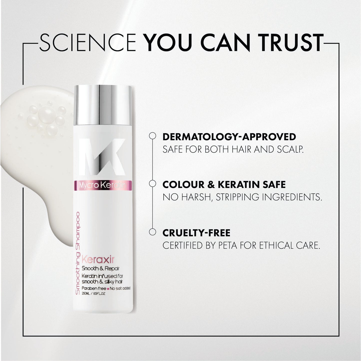 Mycro Keratin Keraxir Smoothing Shampoo (250ml)