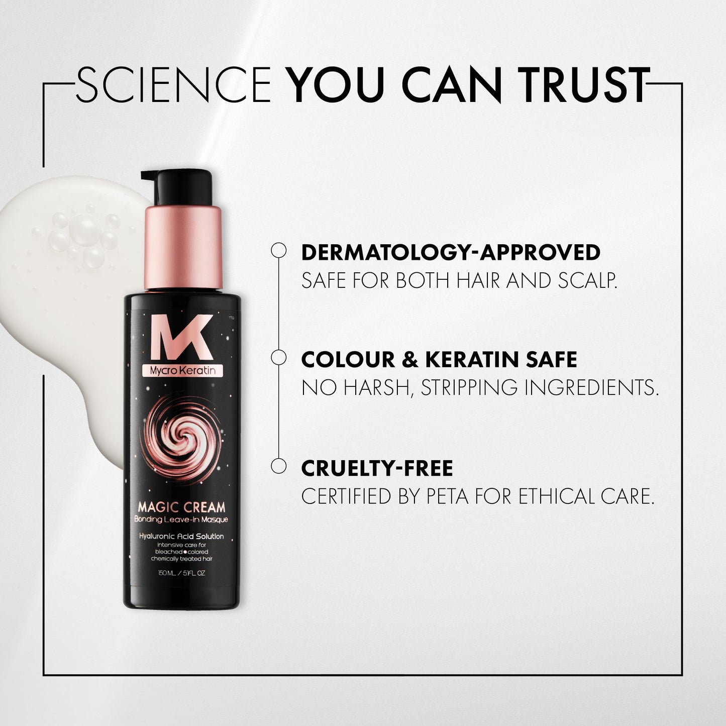 Mycro Keratin Magic Cream Bond Repair Masque (150ml)