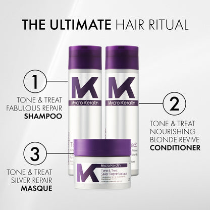 Mycro Keratin Tone & Treat Silver Shampoo (250ml)
