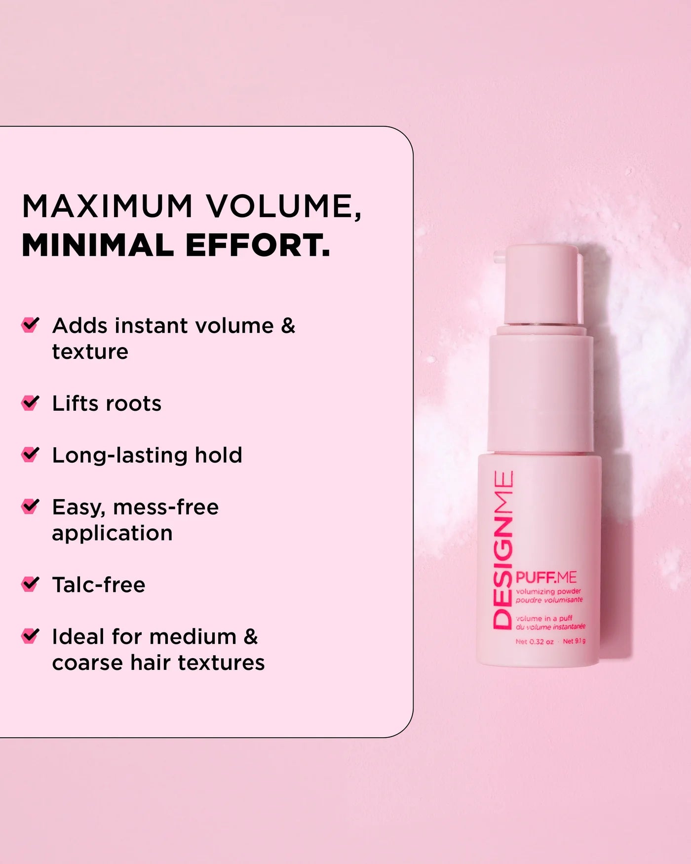 DESIGNME Puff.Me Volumizing Powder Original 9.1 g