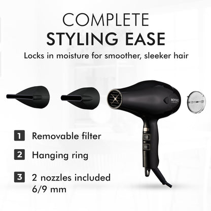 Moyoko Pro E8 Hairdryer- Pink