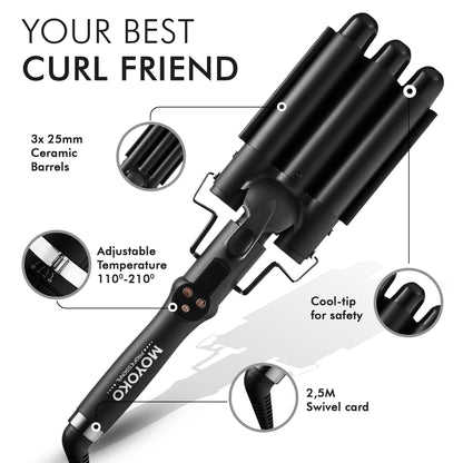 Triple barrel-Bombshell Beach waver