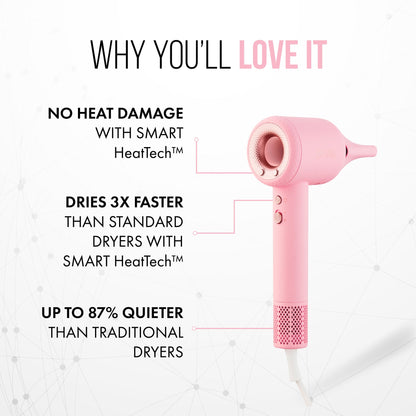 Aria E9 Hairdryer | Pink