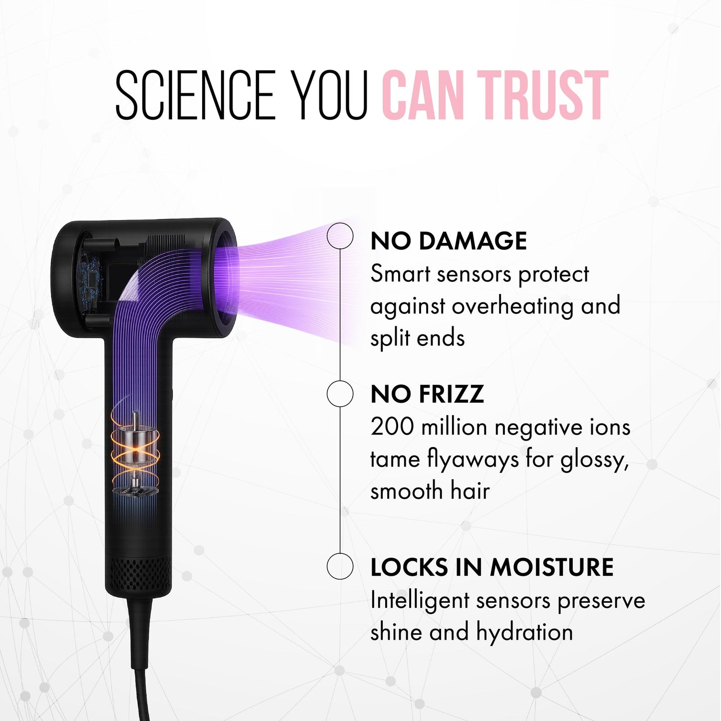 Aria E9 Hairdryer | Pink