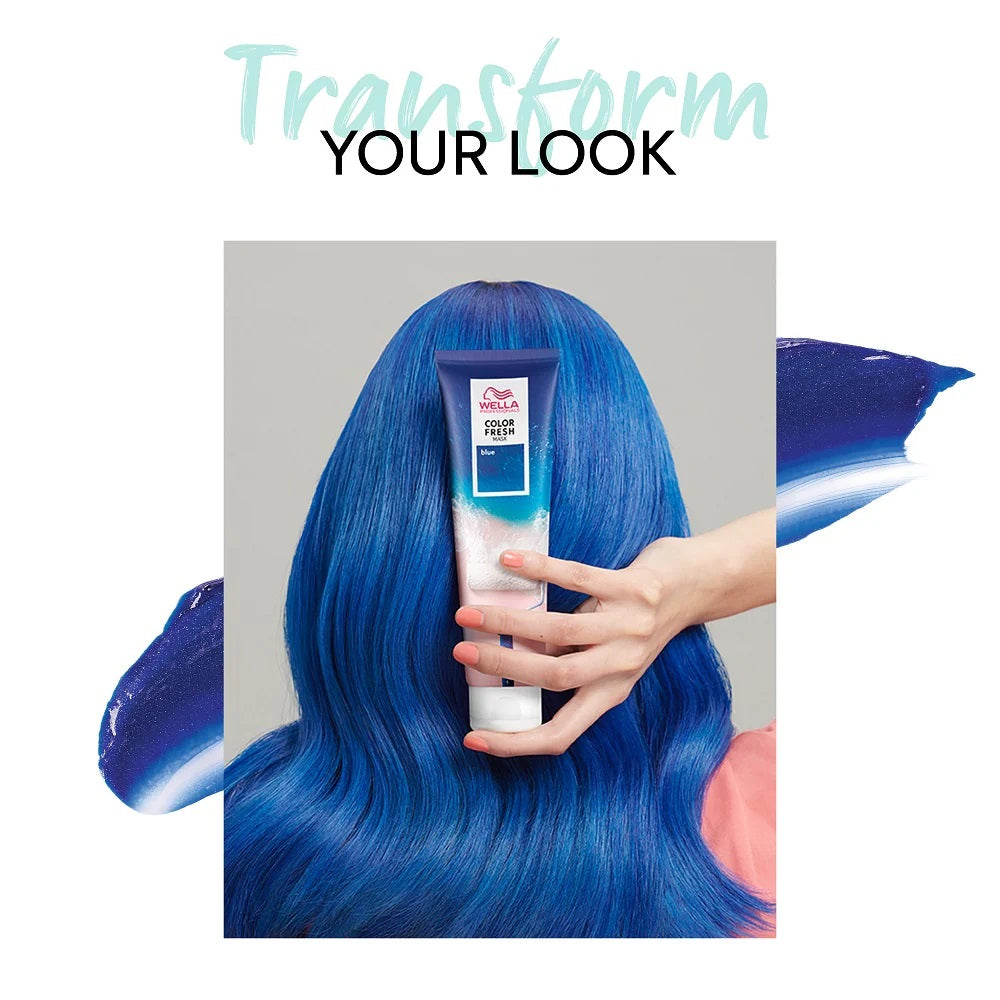 Transform Your Look with Wella Color Fresh Blue Mask (150ml)