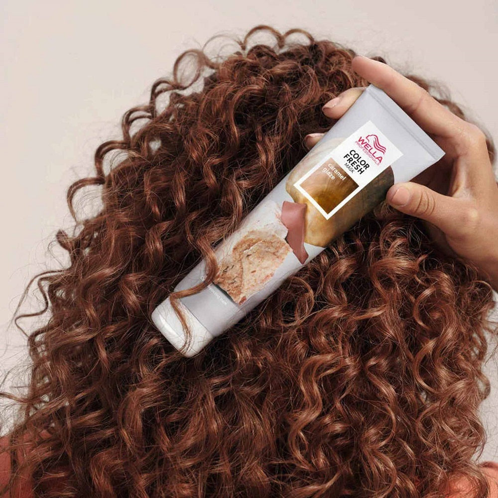 Transform Your Hair with Wella Color Fresh Caramel Glaze Mask (150ml)