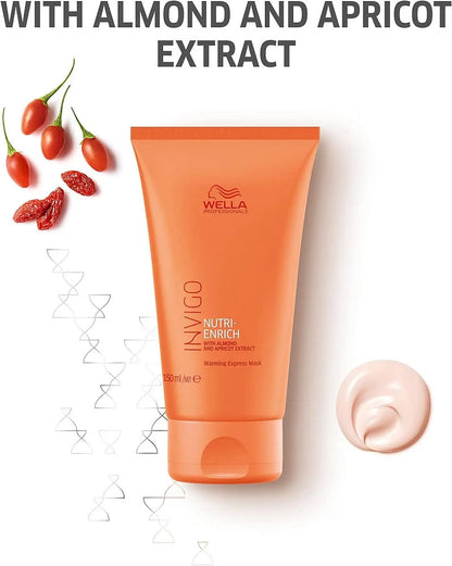 Experience Ultimate Nourishment with Wella Invigo Nutri Enrich Warming Express Mask (150ml)