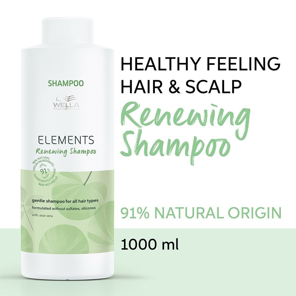 Wella Elements Renewing Shampoo 1000ml - Last Of Range
