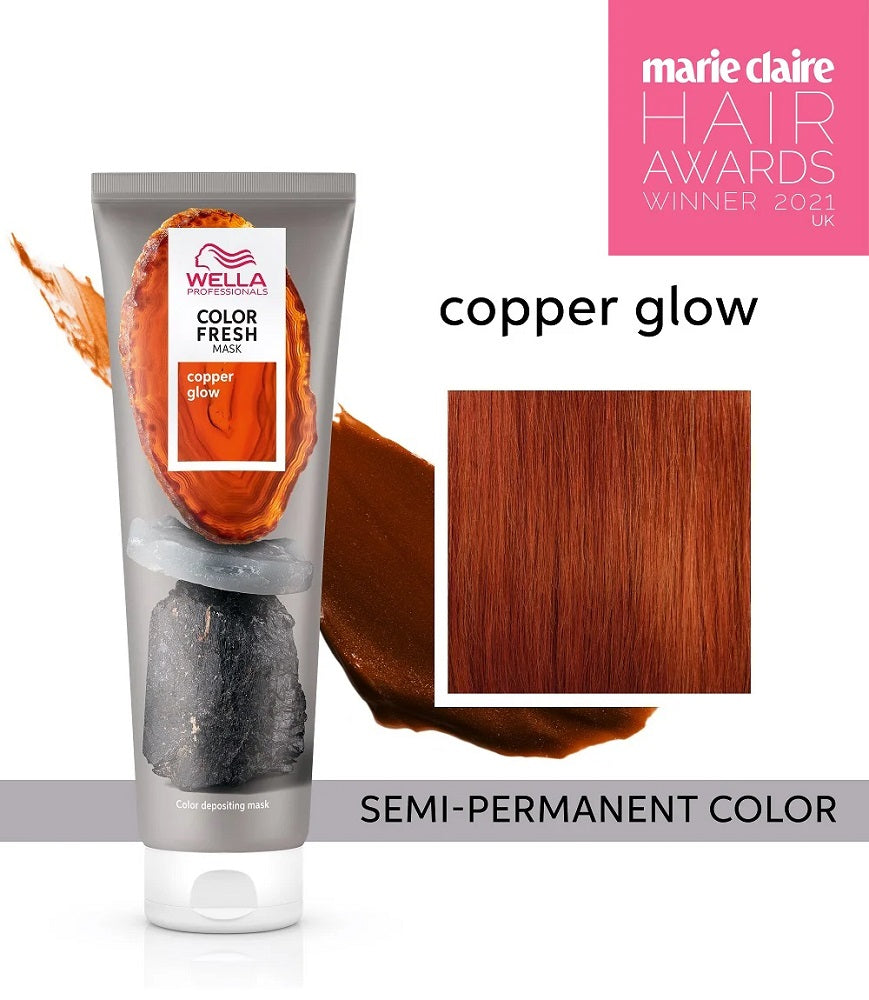 Revitalize Your Hair with Wella Color Fresh Copper Glow Mask (150ml)