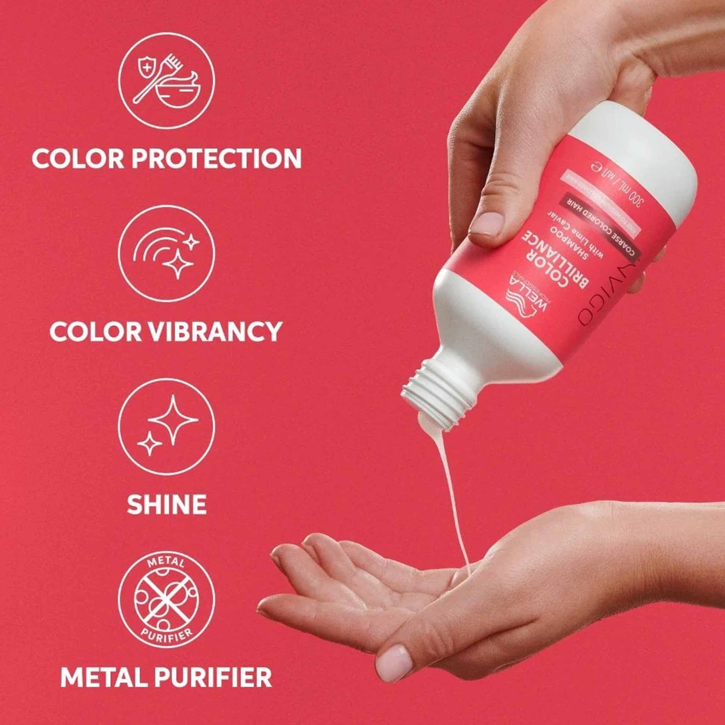Wella Professionals Invigo Color Brilliance Shampoo 300ml - Coarse