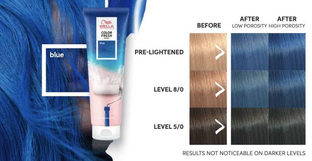 Transform Your Look with Wella Color Fresh Blue Mask (150ml)